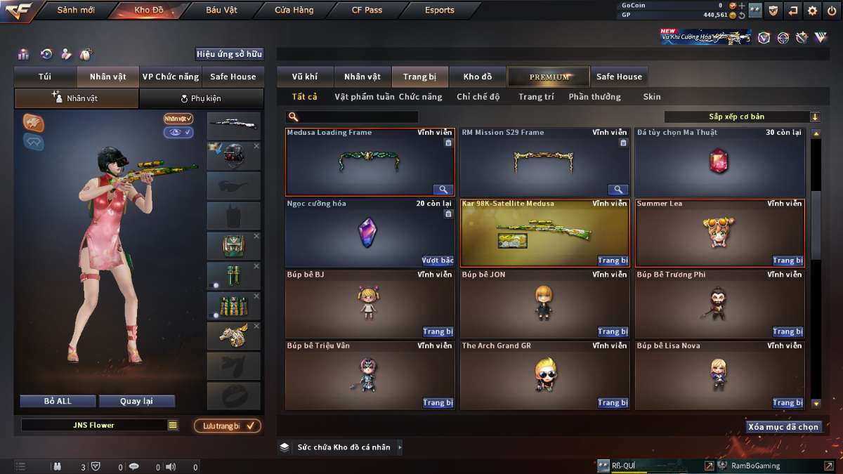 shop acc cf uy tin gia re